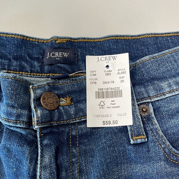 J.Crew Women's Denim Shorts Blue Medium Wash AL582 Size 29 NEW - Picture 6 of 14